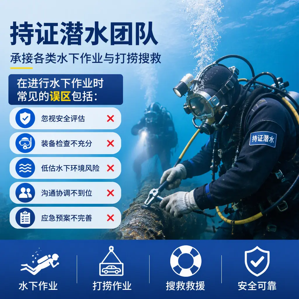 持证潜水团队，承接各类水下作业与打捞搜救昌吉市