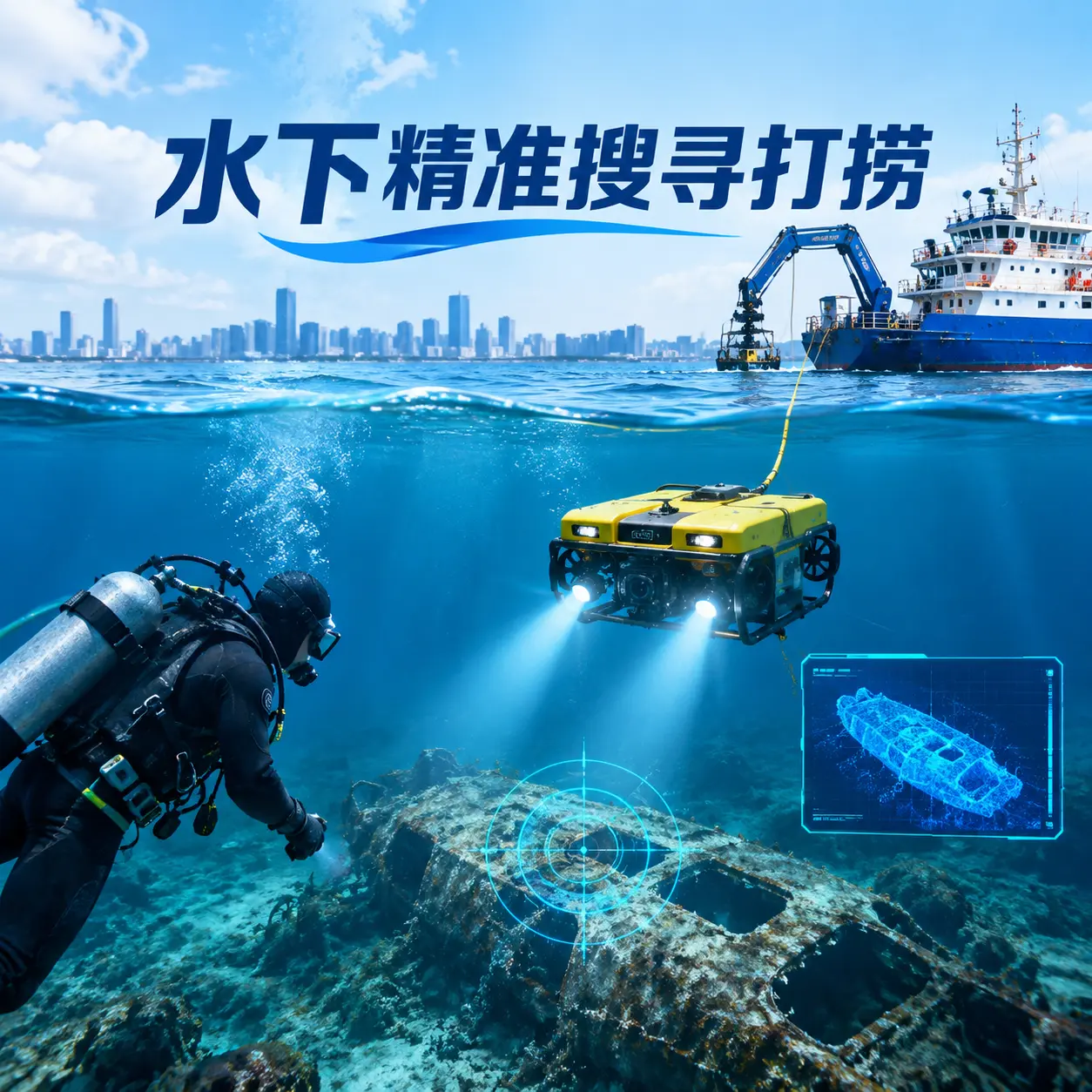 昌吉市水下精准搜寻打捞